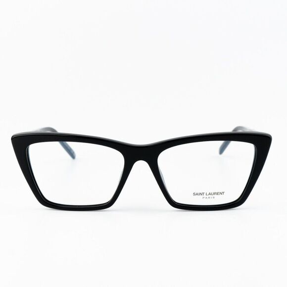 NEW Saint Laurent SL737 Mica Thin OPT 001 Black Cat Eye Unisex Eyeglasses - Picture 4 of 11